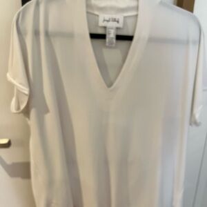 Joseph Ribkoff white V-Neck Shirt